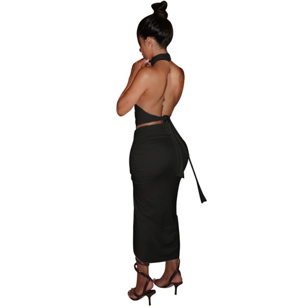 Crop top och kjol för kvinnor B1216