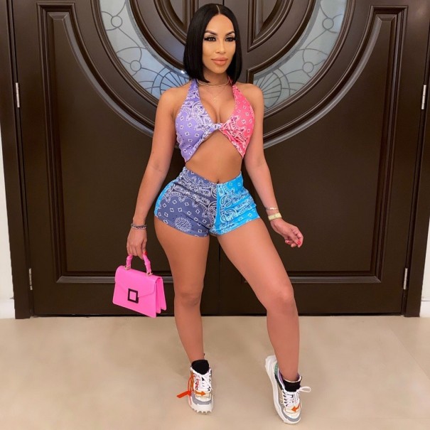 Crop top och shorts för kvinnor B1158 L 4