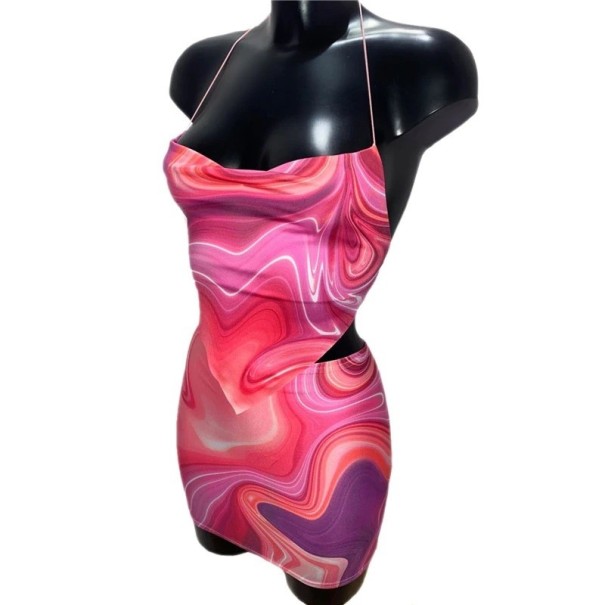 Crop-Top und Rock für Damen B1074 dunkelrosa M