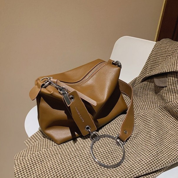 Crossbody-taske til kvinder M1017 lysebrun