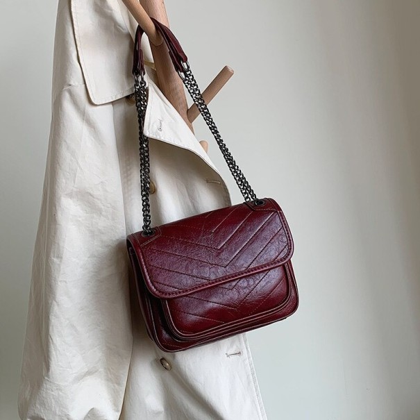 Crossbody-taske til kvinder M1410 vinrød S