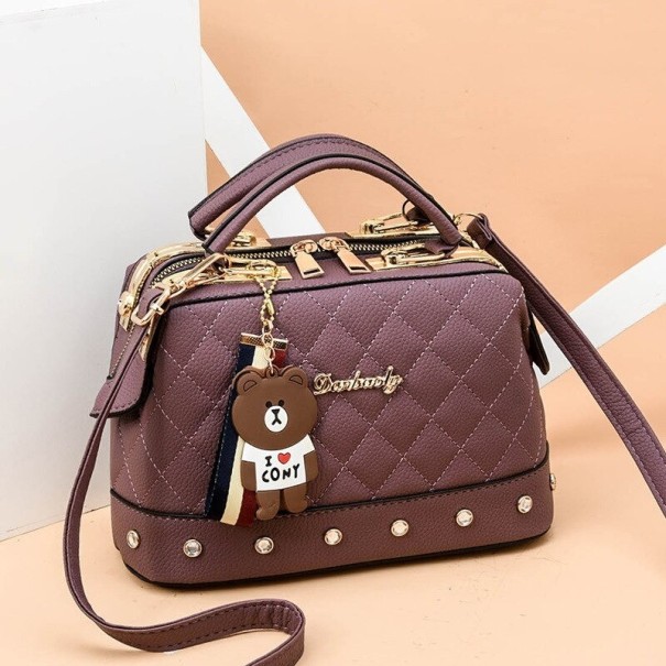 Crossbody-taske til kvinder M1526 mørkelilla