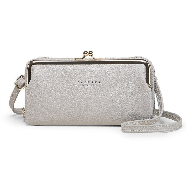 Crossbody-väska för kvinnor M1065 ljusgrå