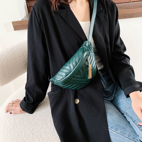 Crossbody-väska för kvinnor M1070 mörkgrön