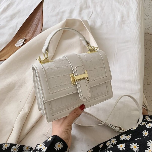 Crossbody-väska för kvinnor M1480 krämfärgad