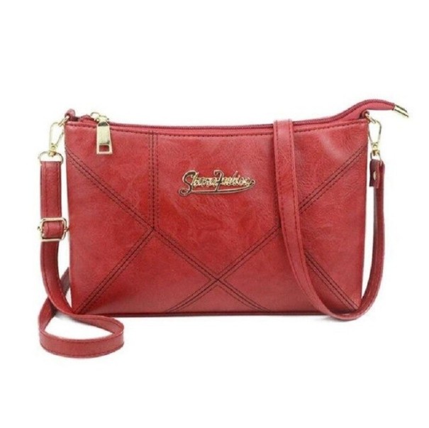 Crossbody-väska för kvinnor M1512 vinröd