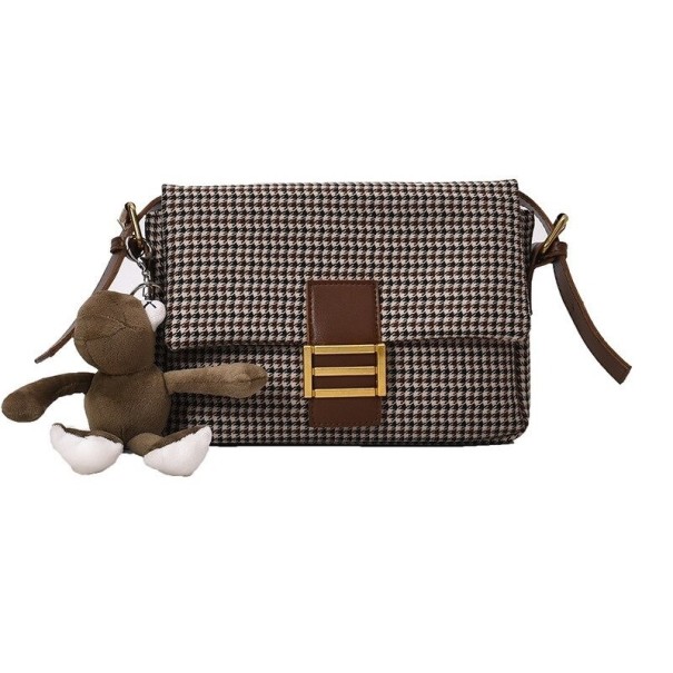 Crossbody-väska för kvinnor M1762 brun