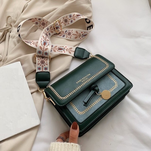 Crossbody-väska för kvinnor M757 mörkgrön