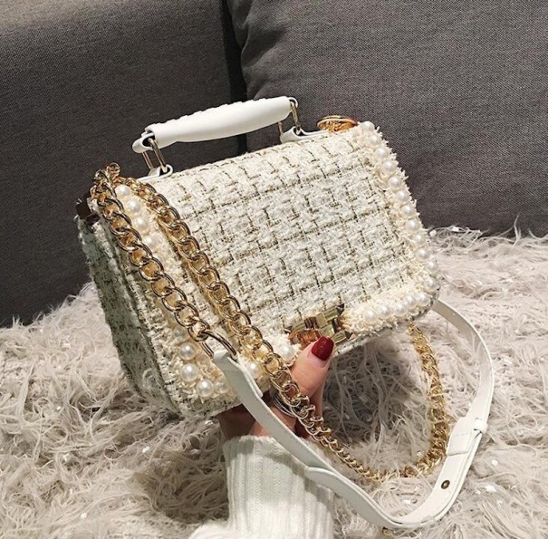 Crossbody-väska för kvinnor M778 vit
