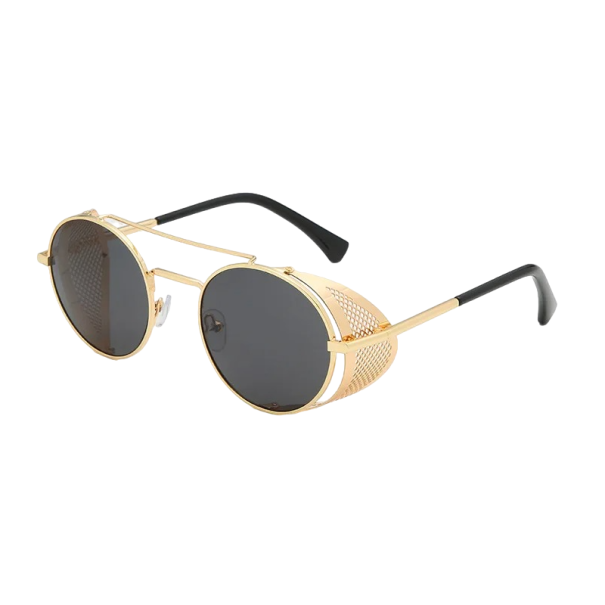 Crowleys briller fra serien Good Omens Crowley Cosplay Crowley kostumetilbehør solbriller guld