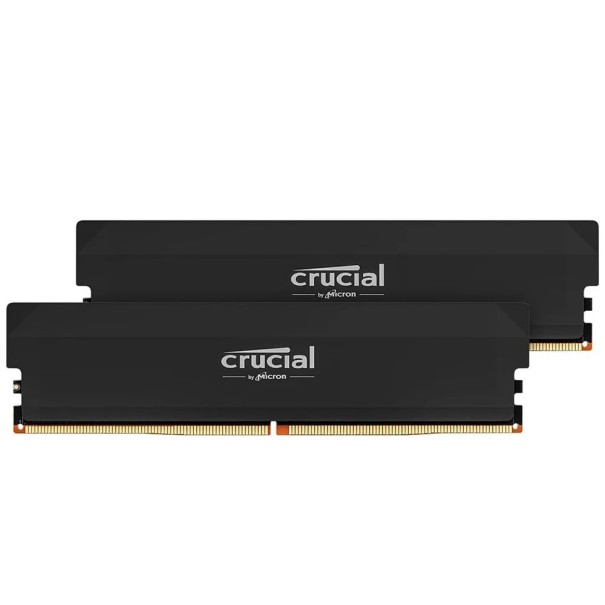 Crucial Pro DDR5 32GB RAM 2x16GB 6400MHz Μαύρη Μνήμη Gaming για Επιτραπέζιο Υπολογιστή Υπερσυχνότητα Συμβατή με Intel XMP 3.0 και AMD EXPO OEM 1