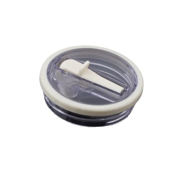 Cserélhető fedél felhajtható szívószálas Stanley Cuphoz 10 x 8,8 x 2,6 cm Műanyag fedél tömítéssel Folyadékmentes fedél Fedő zárható szívószálas fehér