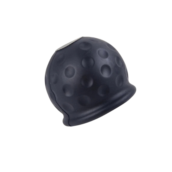 Cubierta de goma para bola de remolque de 50 mm, funda protectora universal para coches, camiones y remolques negro