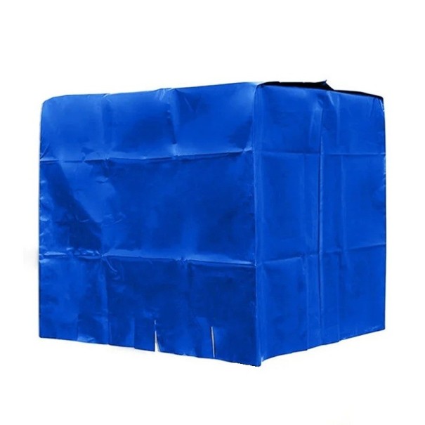 Cubierta para tanque IBC 1000 l Tela Oxford Funda protectora impermeable para contenedor de agua de lluvia Funda a prueba de polvo y protección UV azul