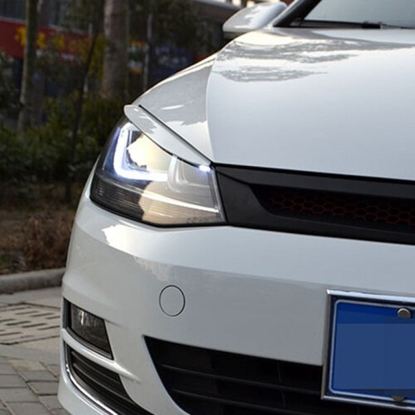 Cubiertas de faros para Volkswagen 2 uds. blanco