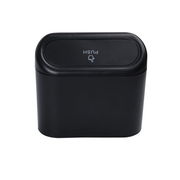 Cubo de basura para coche negro