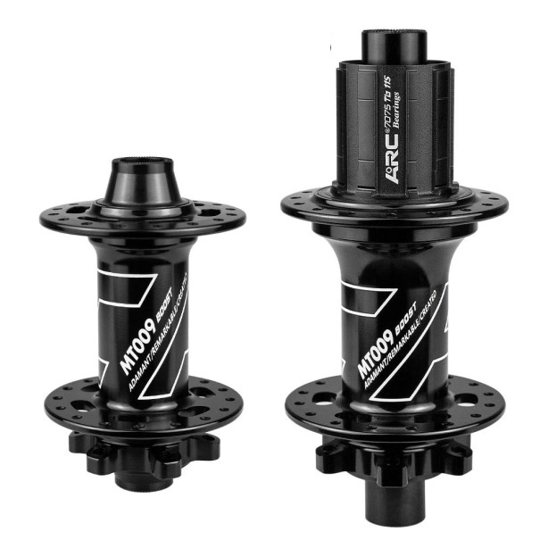 Cubos dianteiro e traseiro de bicicleta 28 furos 110x15 mm 148x12 mm HG 8–11 velocidades liga de alumínio preta cubos MTB para bicicletas de montanha 1