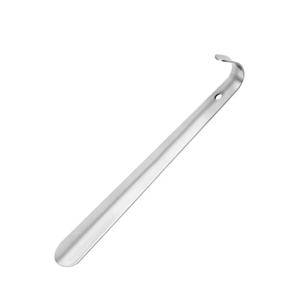Cucchiaio in acciaio inox per indossare le scarpe 30 cm Cucchiaio in metallo leggero in acciaio inox Manico allungato Utensile per indossare le scarpe 1