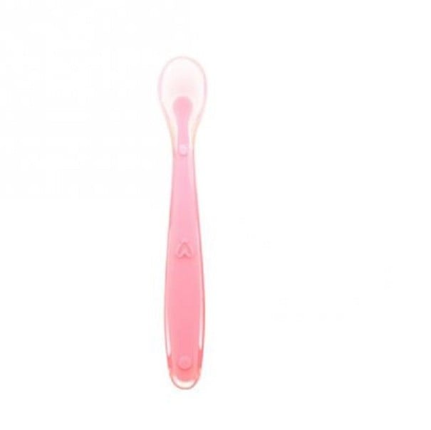 Cucchiaio in silicone per i più piccoli J2726 rosa