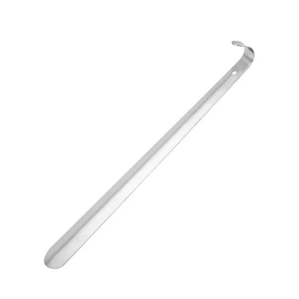 Cucchiaio per indossare le scarpe in acciaio inossidabile 42 cm Cucchiaio lungo in metallo in acciaio inossidabile Strumento ergonomico per indossare 1