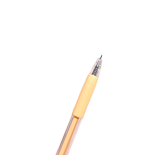 Cuchillo de arte en un bolígrafo amarillo