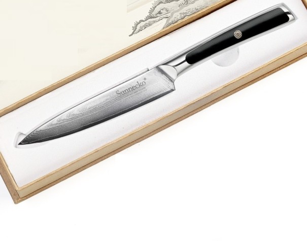 Cuchillo de cocina de acero de Damasco 1