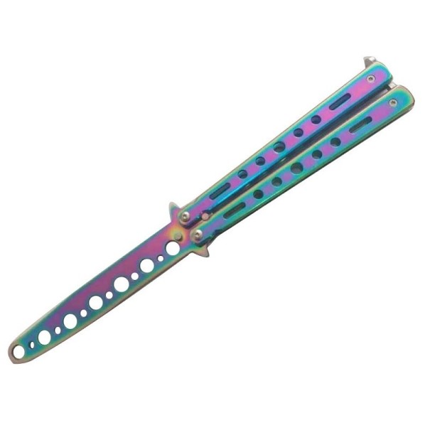 Cuchillo mariposa arcoíris