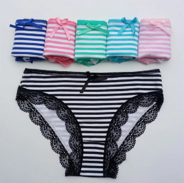 Cuecas femininas estilosas - 5 pcs S 2