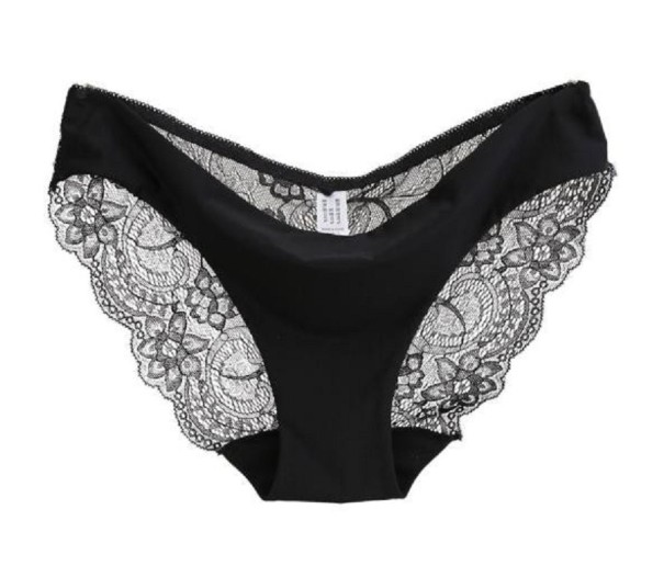 Cuecas sexy para senhora com rendas A1019 preto XL