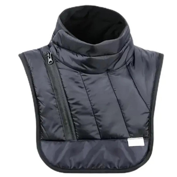 Cuello de motocicleta de invierno 22 x 36 x 8 cm Cuello cálido de algodón resistente al viento para moto gris oscuro protección invernal del cuello 1