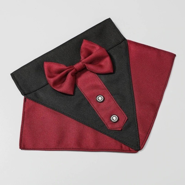 Cuello pajarita C785 burdeos M
