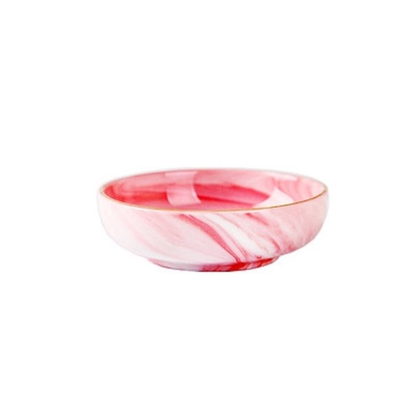 Cuenco de porcelana para guarnición rosa