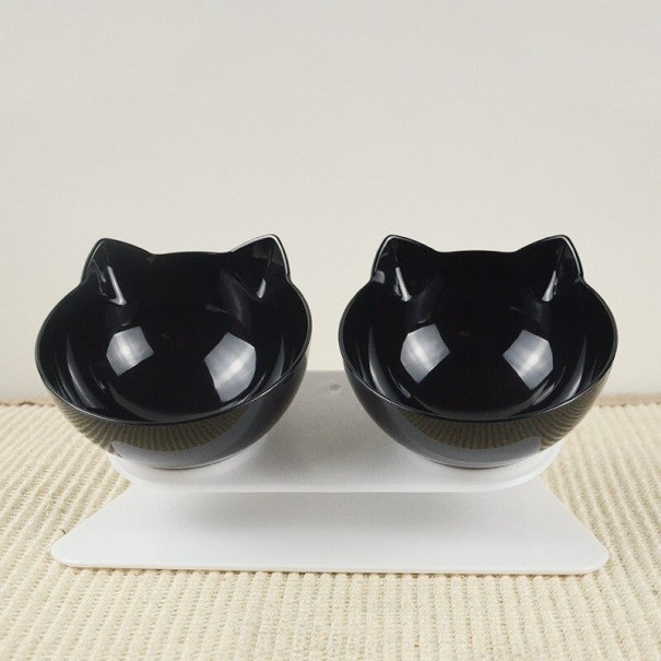 Cuencos para gatos con base negro L Cuencos para gatos con base negro L