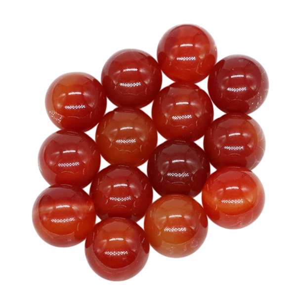 Cuentas de ágata roja natural 16 mm Juego de 5 Cuentas minerales Fabricación de joyas Decoración Piedras naturales Piedras semipreciosas 1