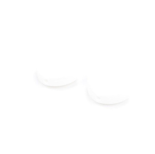 Cuentas de silicona cuadradas para niños - 50 uds. blanco