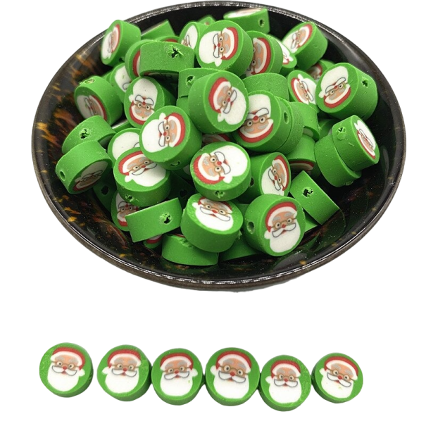 Cuentas navideñas con Papá Noel 30 uds. 2