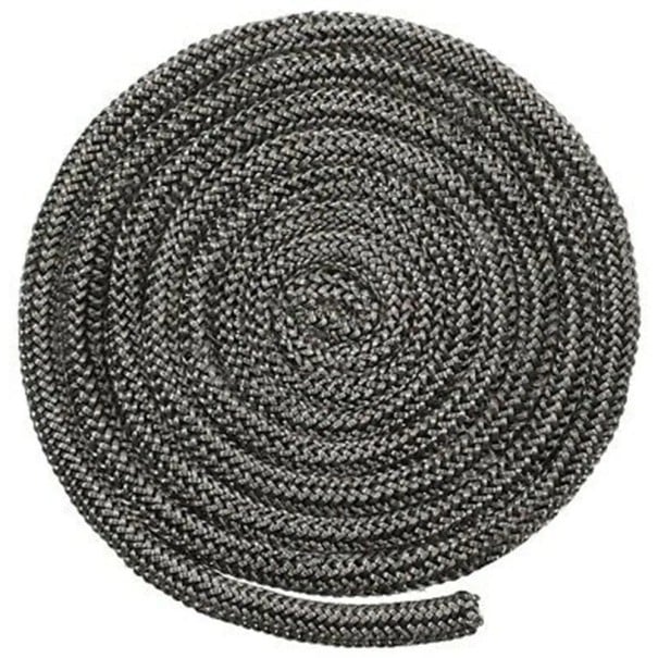 Cuerda de sellado para chimenea 8 mm 2 m Fibra de vidrio Sellado de alta temperatura para puertas de estufas y chimeneas Para madera Quemadores Leña 1