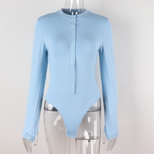 Cuerpos de camisa de mujer azul claro S