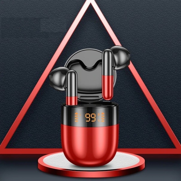 Cuffie bluetooth senza fili K2058 rosso