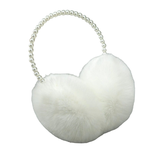 Cuffie con perle bianco