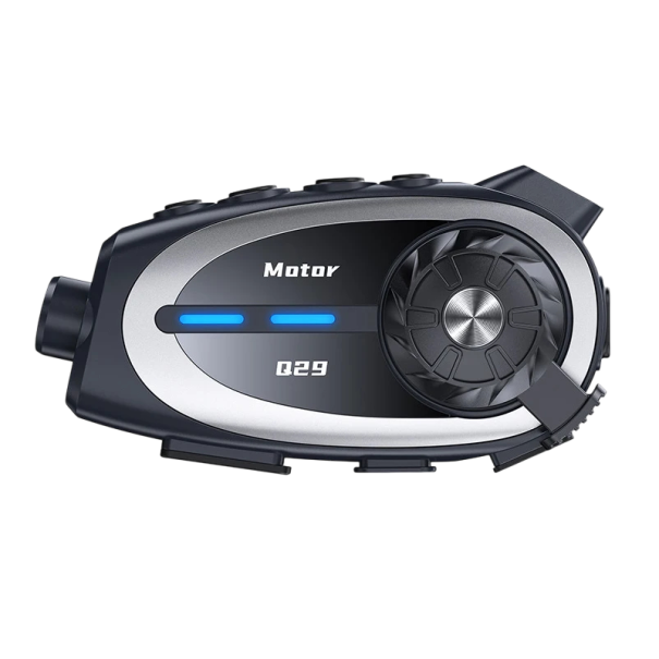 Cuffie per casco da moto 1080P HD WiFi comunicatore wireless con microfono morbido impermeabile supporto scheda TF 256 GB nera per moto 1