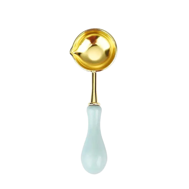 Cuillère à cacheter Cuillère pour cire à cacheter Cuillère de scellement vert clair
