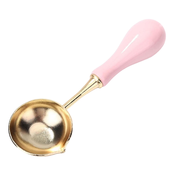 Cuillère à faire fondre la cire de sceau rose