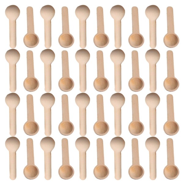 Cuillère à mesurer en bois 100 pcs 1