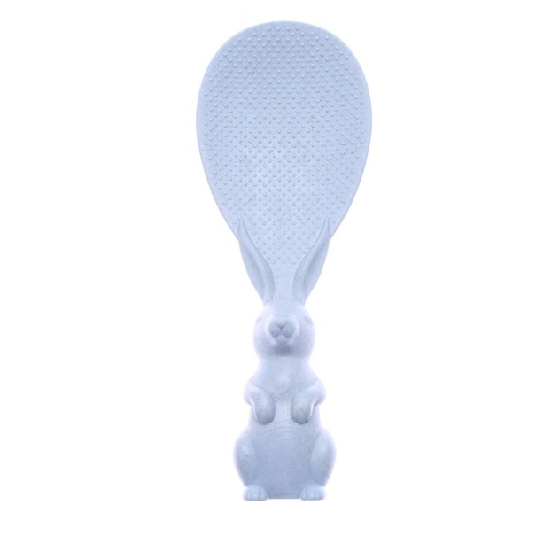 Cuillère à riz en forme de lapin bleu clair