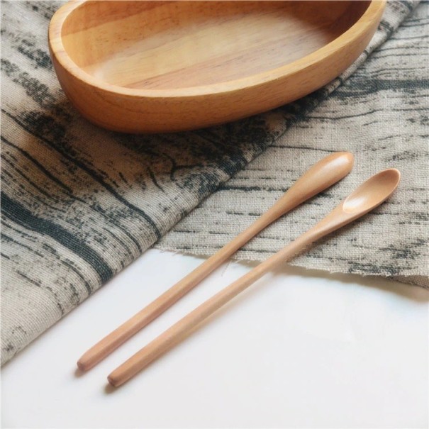 Cuillères en bois - 2 pcs crème