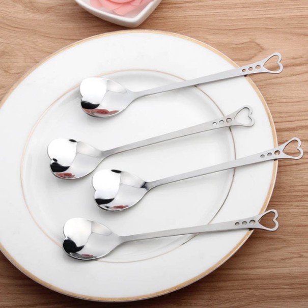 Cuillères en forme de cœur 10 pcs 1