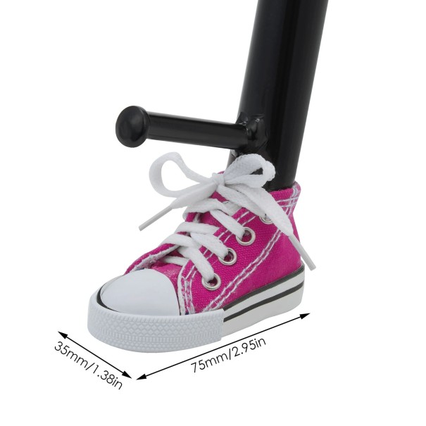 Culoare decorativă pentru capacul lateral al suportului de motocicletă 7,5 cm Mini botă cu șireturi Accesoriu de protecție și decorare distractivă pentru motocicletă burgundy
