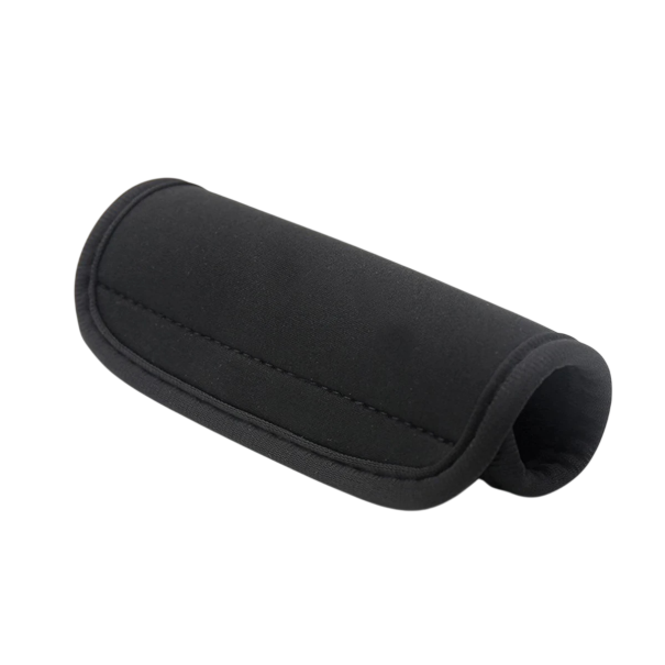 Culoare neopren pentru mânerul bagajului, protecție 14×15 cm, husă neopren pentru mânerul valizei pentru valize de călătorie și genți negru