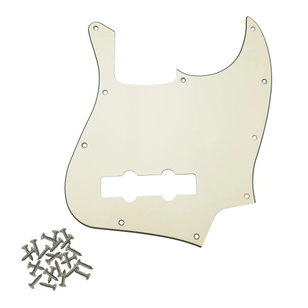 Culoare pentru basul cu patru corzi JB pentru standardul american FD Jazz Bass Panou de protecție împotriva zgârieturilor Accesorii Ivory